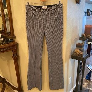ANTHROPOLOGIE Black & White Pattern Trousers-Sz 6